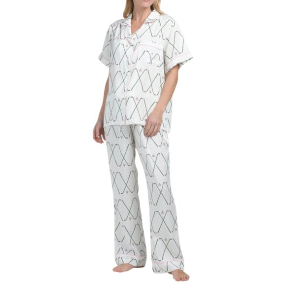 KATIE KIME Other - KATIE KIME Green 2pc Birdie Pajama Top And Pants Set